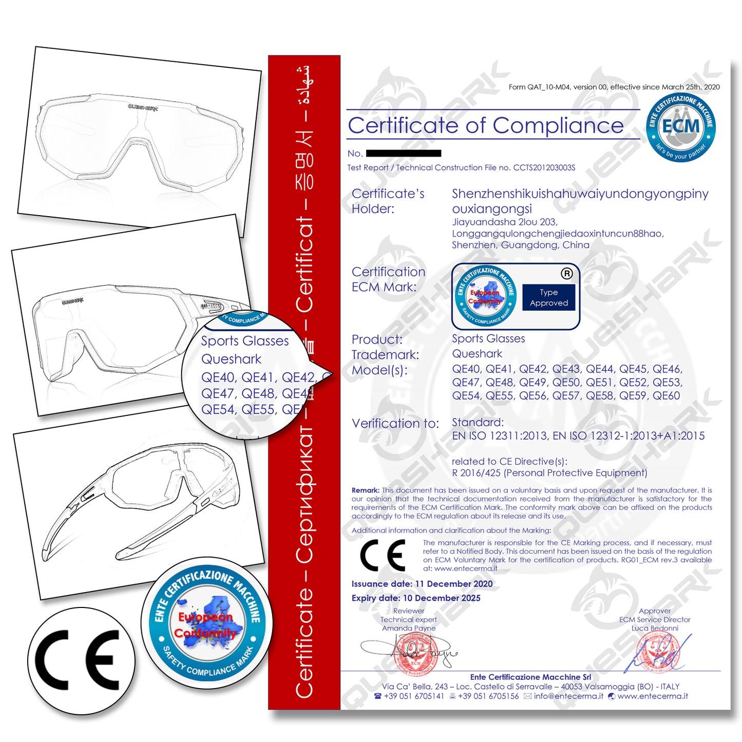 QE48 White Polarized Bike Sunglasses Bicycle Goggles Cycling Eyewear UV400 5 Lens/Set