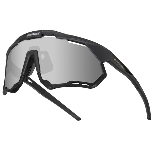 QE52 Black Polarized Cycling Glasses Men Women Sport Sunglasses with Replaceable Frame/Lens