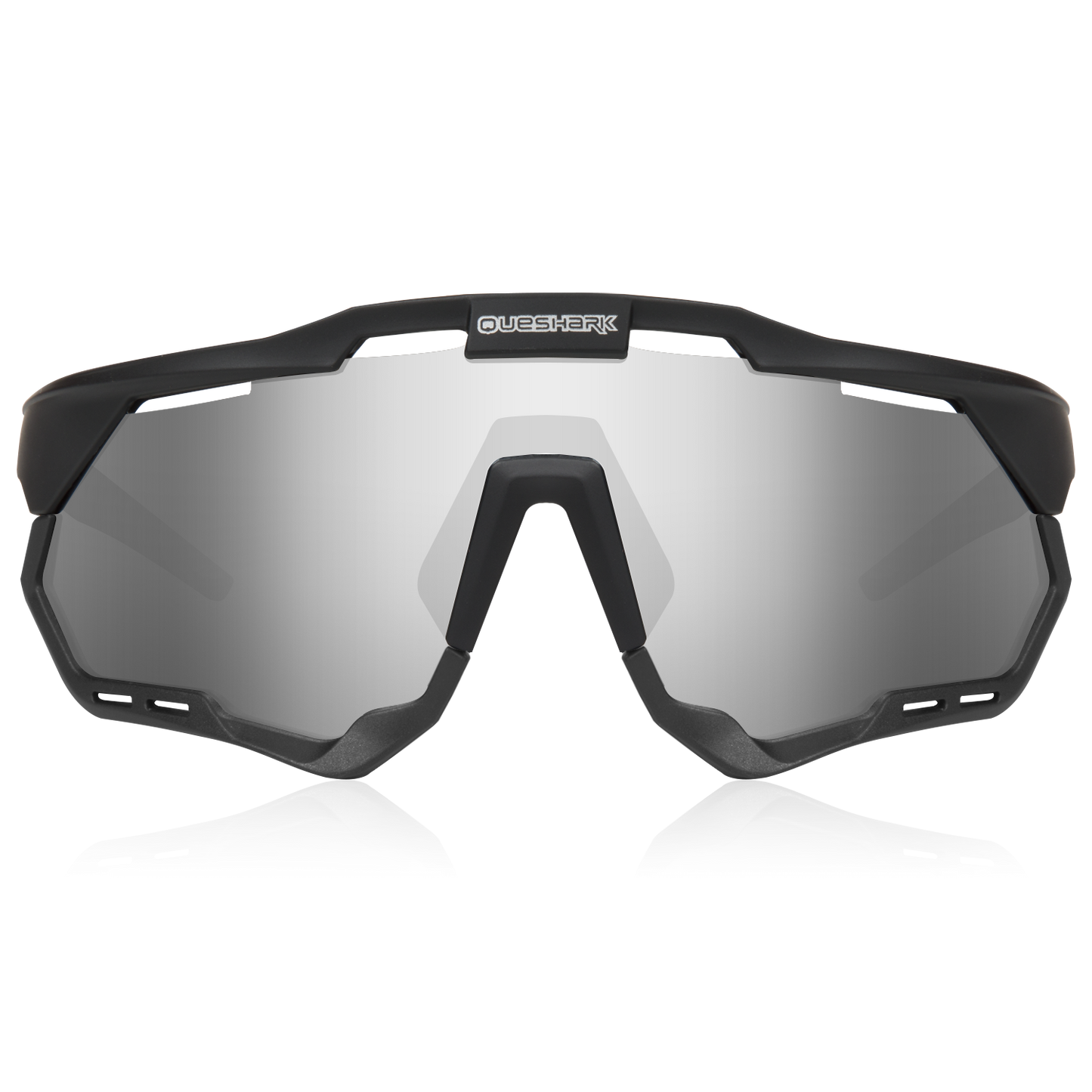 QE52 Black Polarized Cycling Glasses Men Women Sport Sunglasses with Replaceable Frame/Lens