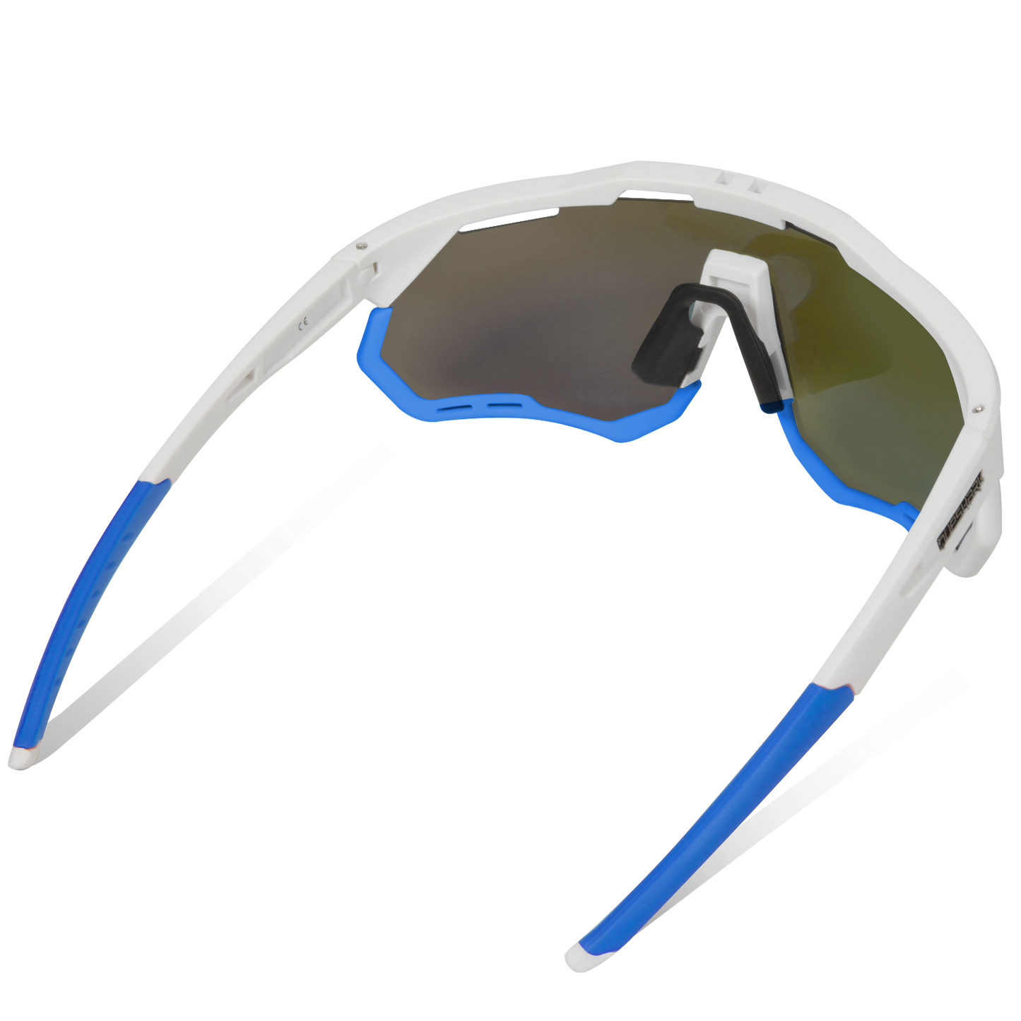 QE52 White Blue Polarized Cycling Glasses Men Women Sport Sunglasses with Replaceable Frame/Lens