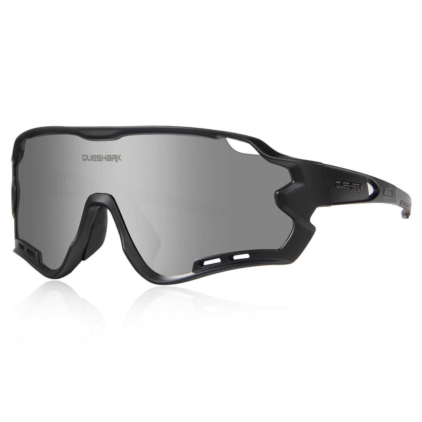 <transcy>Queshark QE44 Gafas de sol de ciclismo polarizadas Protección UV400 Gafas de bicicleta Gafas deportivas para hombres Mujeres 4 lentes</transcy>