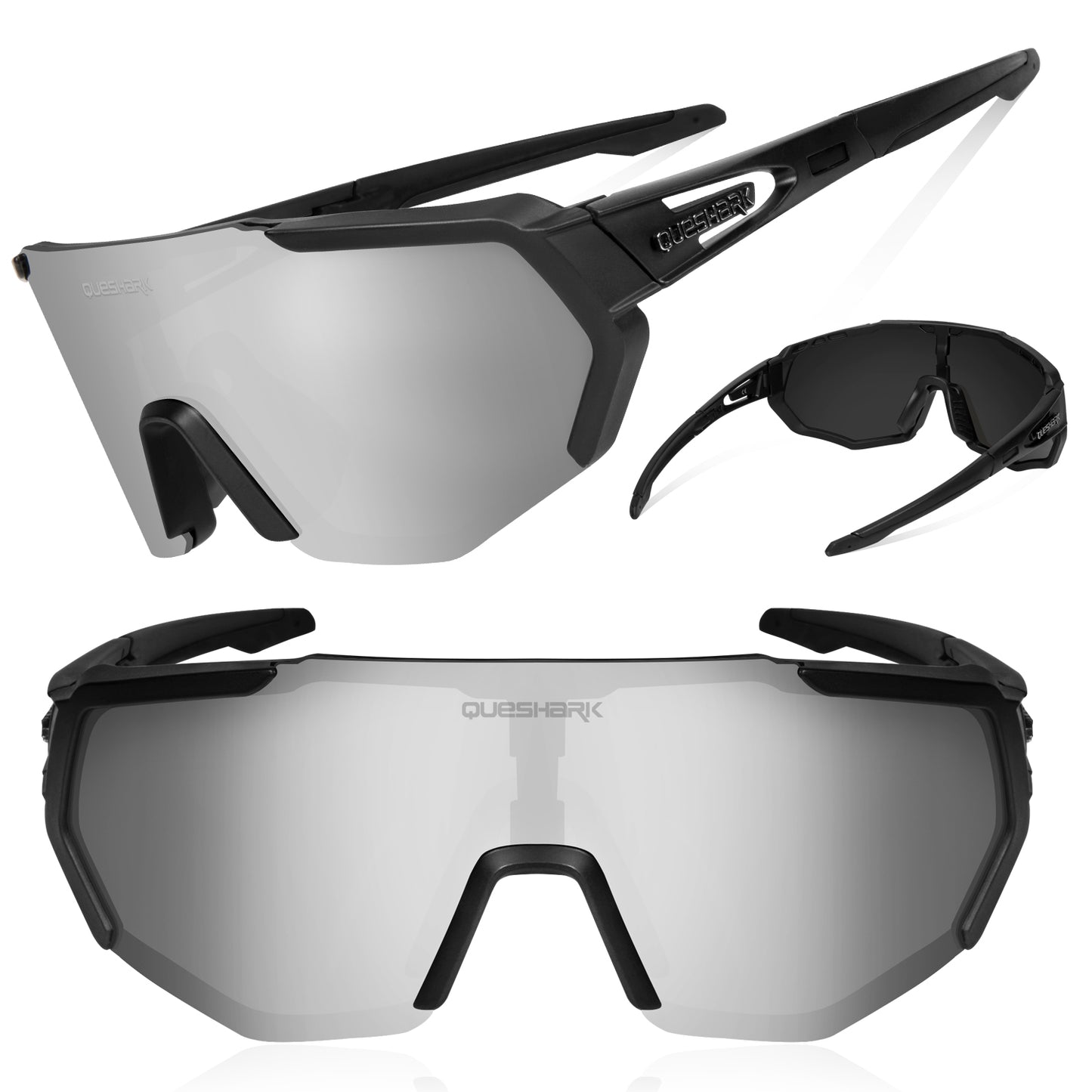 fahrradbrille austauschbare gläser Queshark Outdoor Sports Fahrradbrille polarisiert für Männer Frauen 5 Linsen – QUESHARK