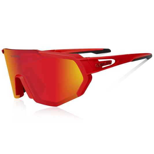 <transcy>QE42 Red UV400 Polarized Cycling Eyewear Óculos de bicicleta Óculos de sol para bicicleta 5 lentes / conjunto</transcy>