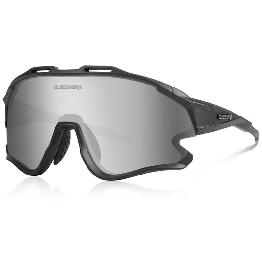 <transcy>QE51 noir vert UV400 lunettes de cyclisme lunettes de soleil de vélo 1 lentille polarisée 3 HD</transcy>