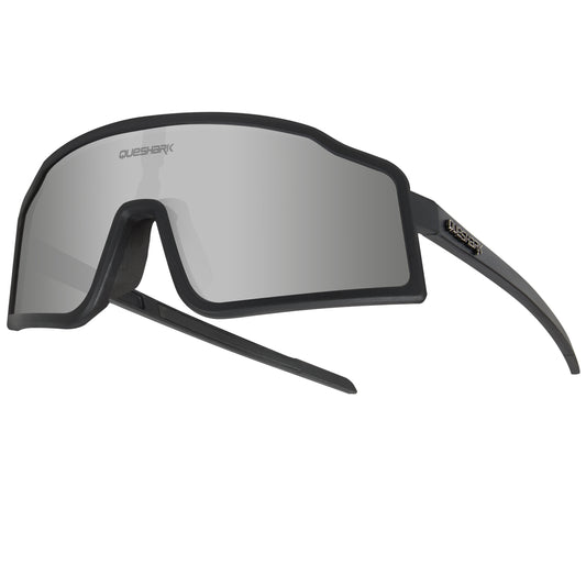 <transcy>QE54 Óculos esportivos pretos óculos polarizados de bicicleta Óculos de ciclismo 3 lentes / conjunto</transcy>