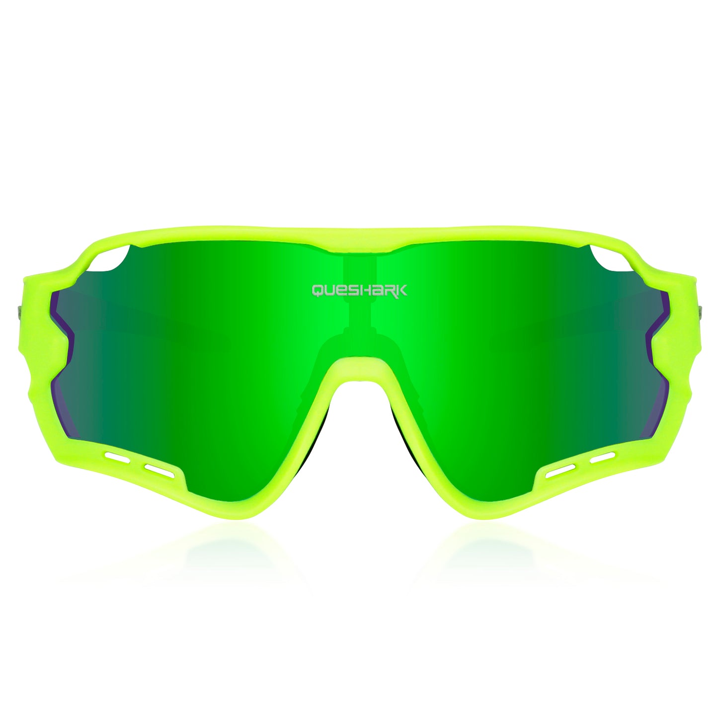 <transcy>QE44 lunettes de soleil de cyclisme polarisées vertes UV400 lunettes de vélo lunettes de sport pour hommes femmes 4 lentilles</transcy>