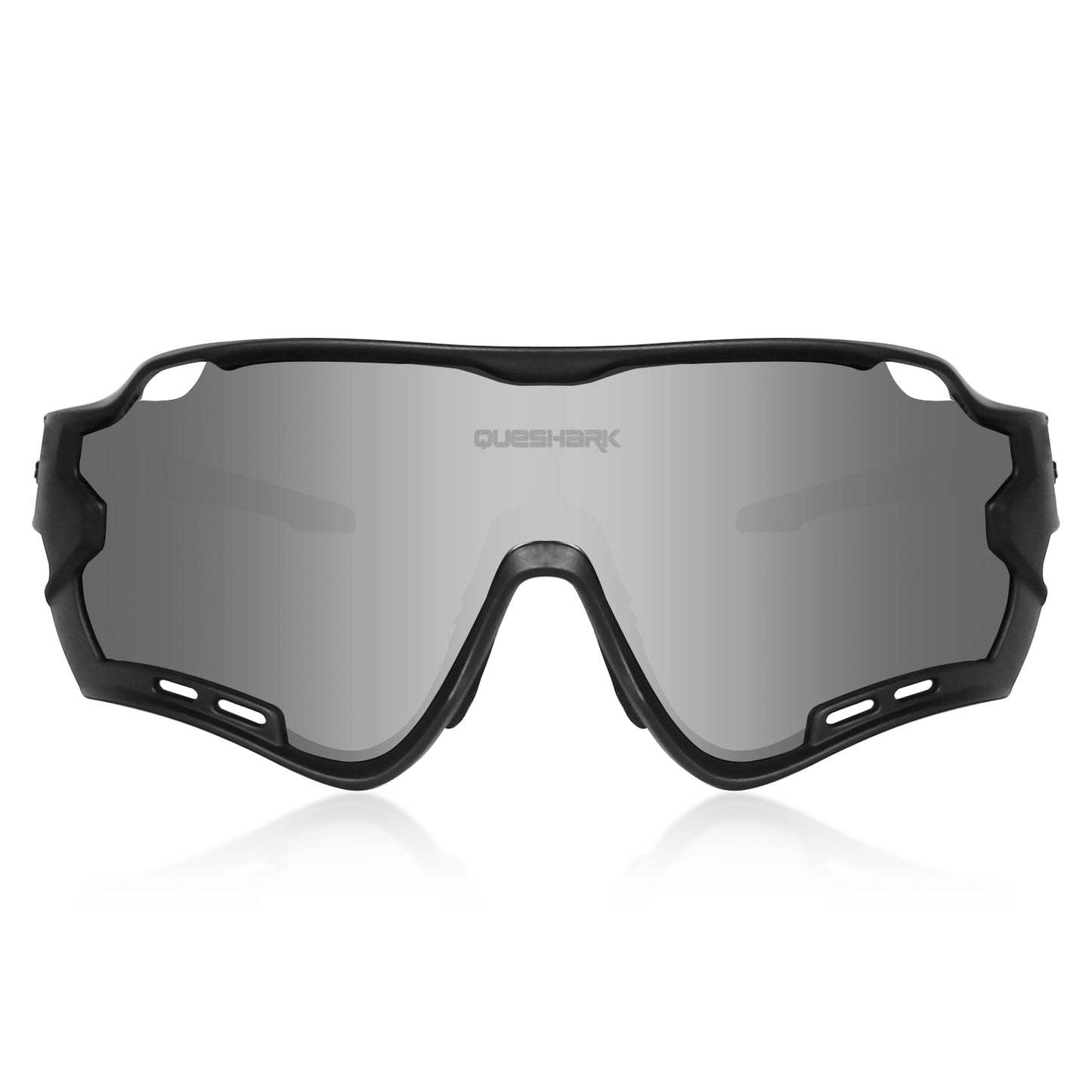<transcy>QE44 lunettes de soleil de cyclisme polarisées noires UV400 lunettes de vélo lunettes de sport pour hommes femmes 4 lentilles</transcy>