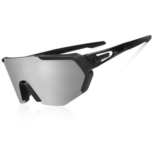 QE42 Preto UV400 Polarizado Ciclismo Óculos de Bicicleta Óculos de Bicicleta Óculos de Sol UV400 5 Lentes / Conjunto