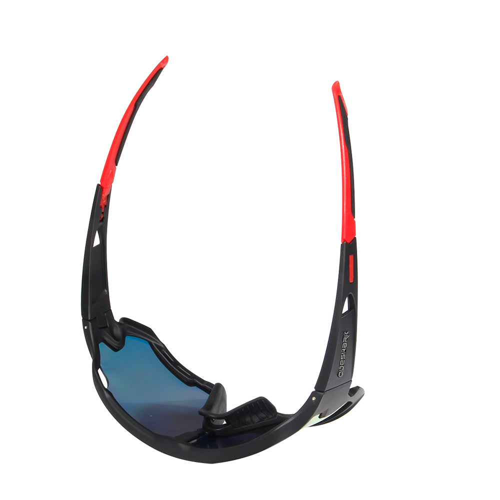 Queshark QE44 Polarized Cycling Sunglasses UV400 Protection Bike Glasses Sport Eyewear for Men Women 4 Lens